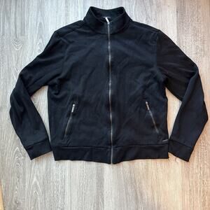Hugo Boss Mens Black Zip Up Track Jacket Size S Regular Fit